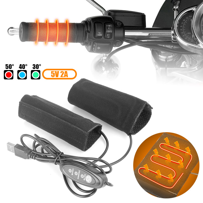 Handlebar Grip Heated - 3 Gear Warmer Electric Heated Grip
