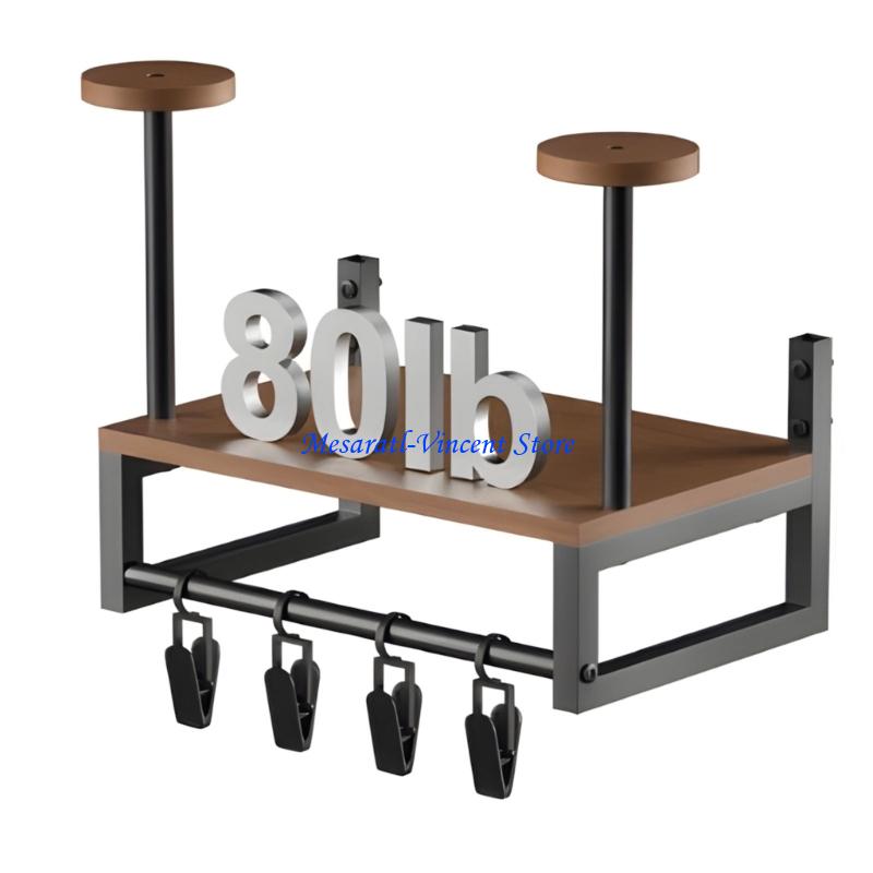 Motorcycle Gear Display Rack - A70F Sturdy Helmet Wall Rack Construction