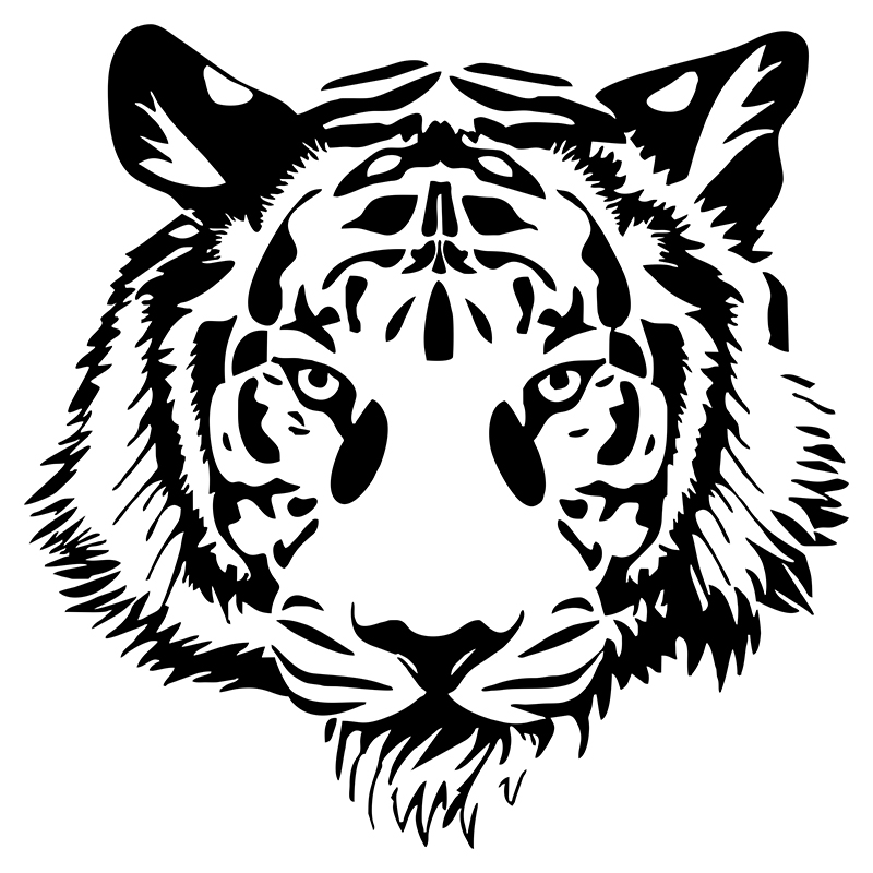 G217 20*20CM POWERFUL TIGER HE - Motorcycle Gear Equipment recension och pris