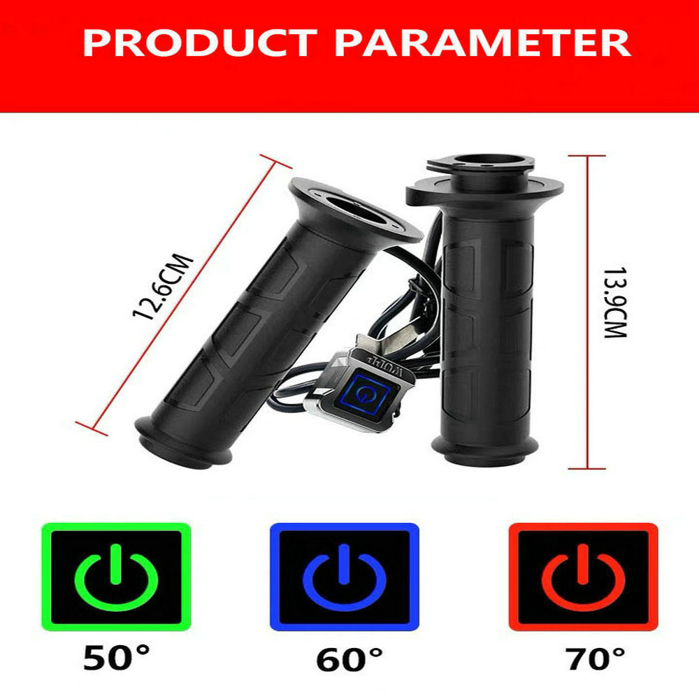1 Pair Motorcycle Heated Hand  - Handlebar Grip Heated recension och pris