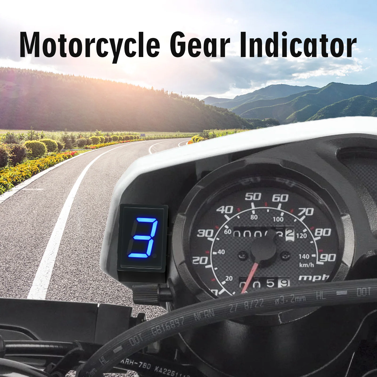 Super 6 Speed Display Universa - Motorcycle Gear Selector recension och pris
