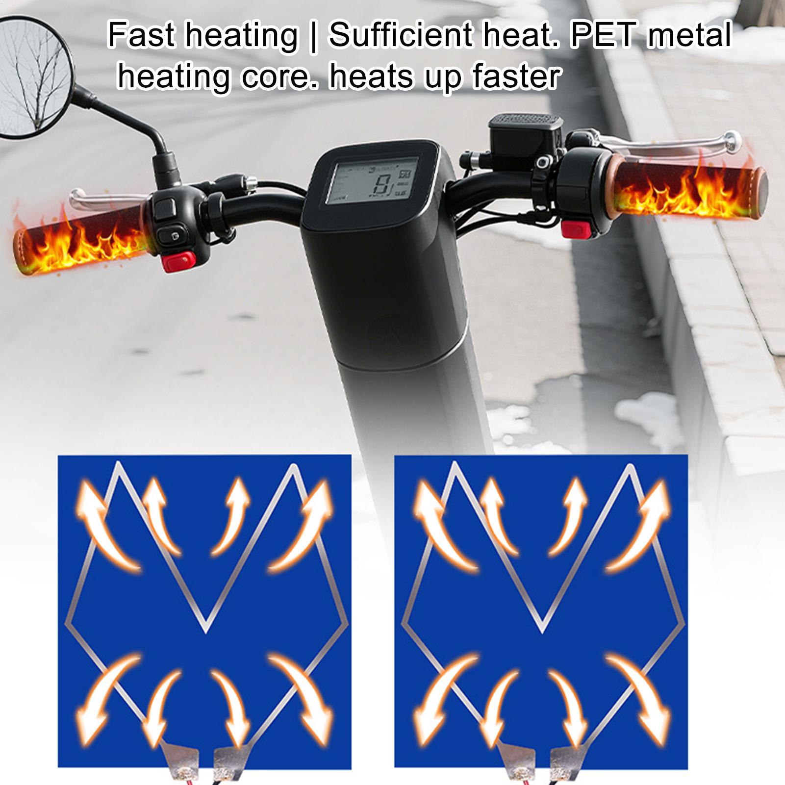 Motorcycle Heated Grips 3-Temp - Handlebar Grip Heated recension och pris