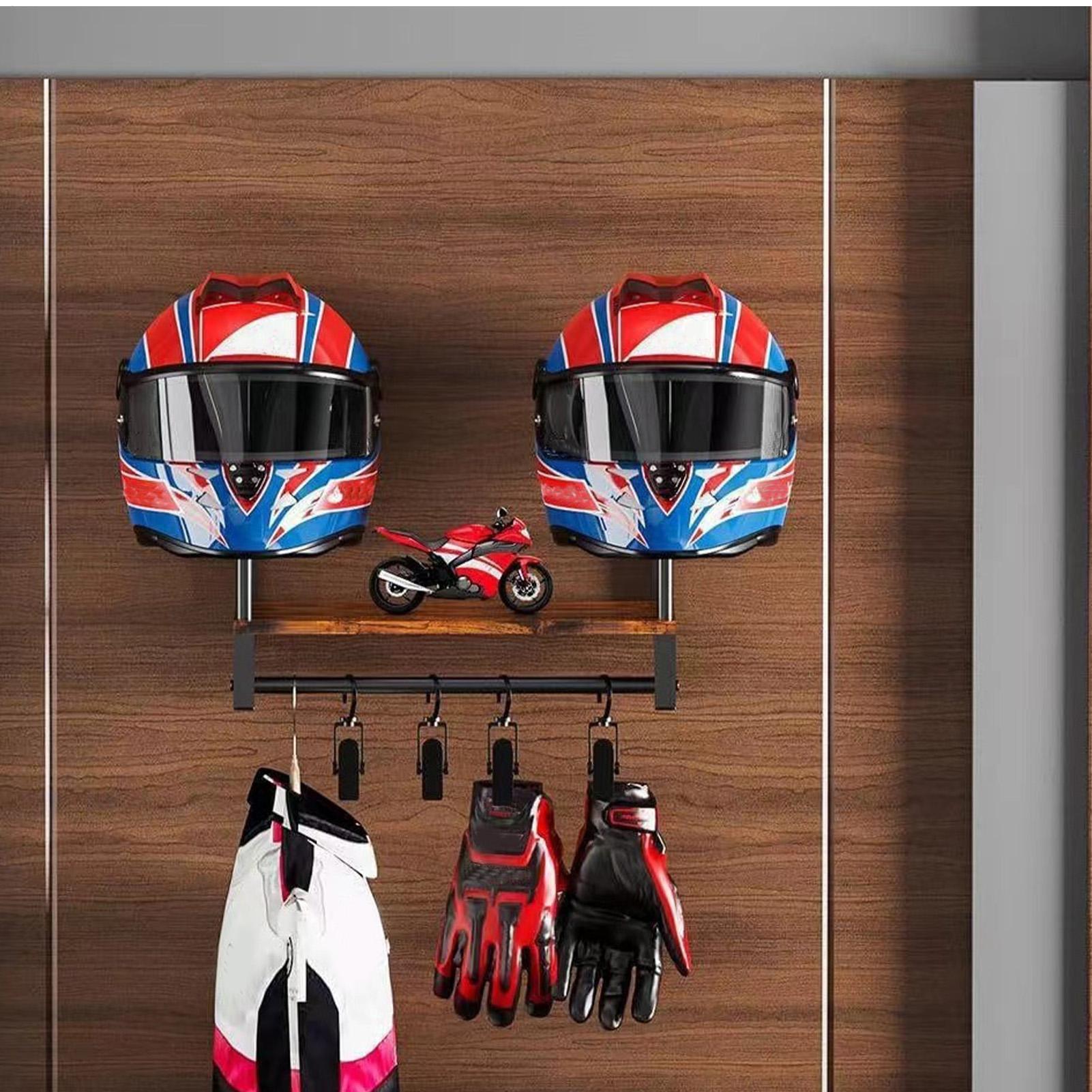 Wooden Motorcycle Helmet Displ - Motorcycle Gear Display Rack recension och pris