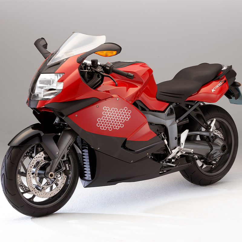 Motorcycle Sticker Honeycomb H - Motorcycle Gear Equipment recension och pris