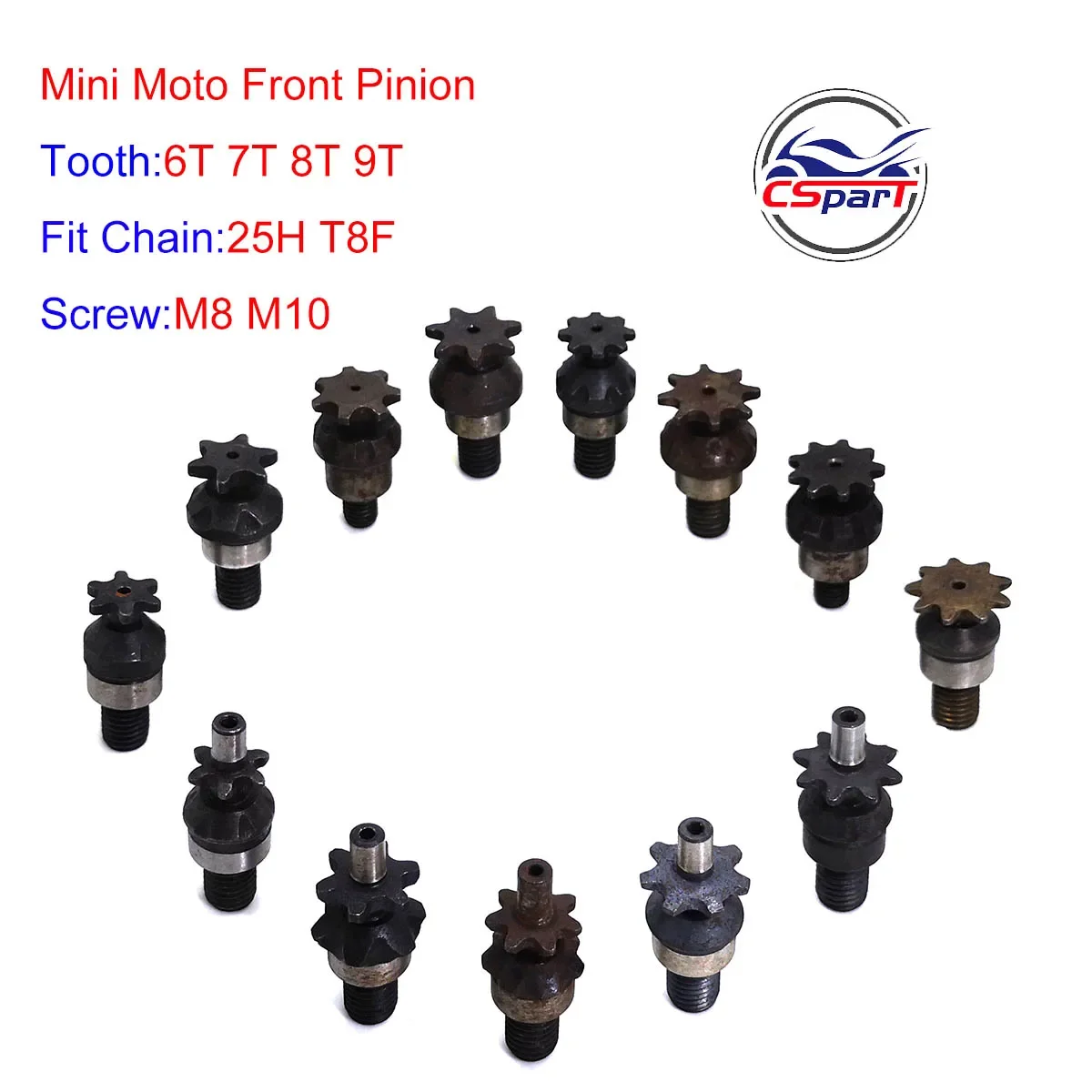 6T 7T 8T 9T 25H T8F M8 M10 Cha - Motorcycle Gear Organizer recension och pris