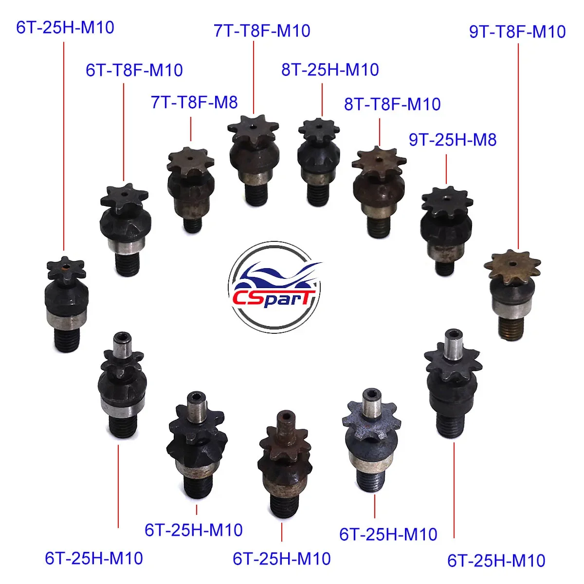 6T 7T 8T 9T 25H T8F M8 M10 Cha - Motorcycle Gear Organizer recension och pris