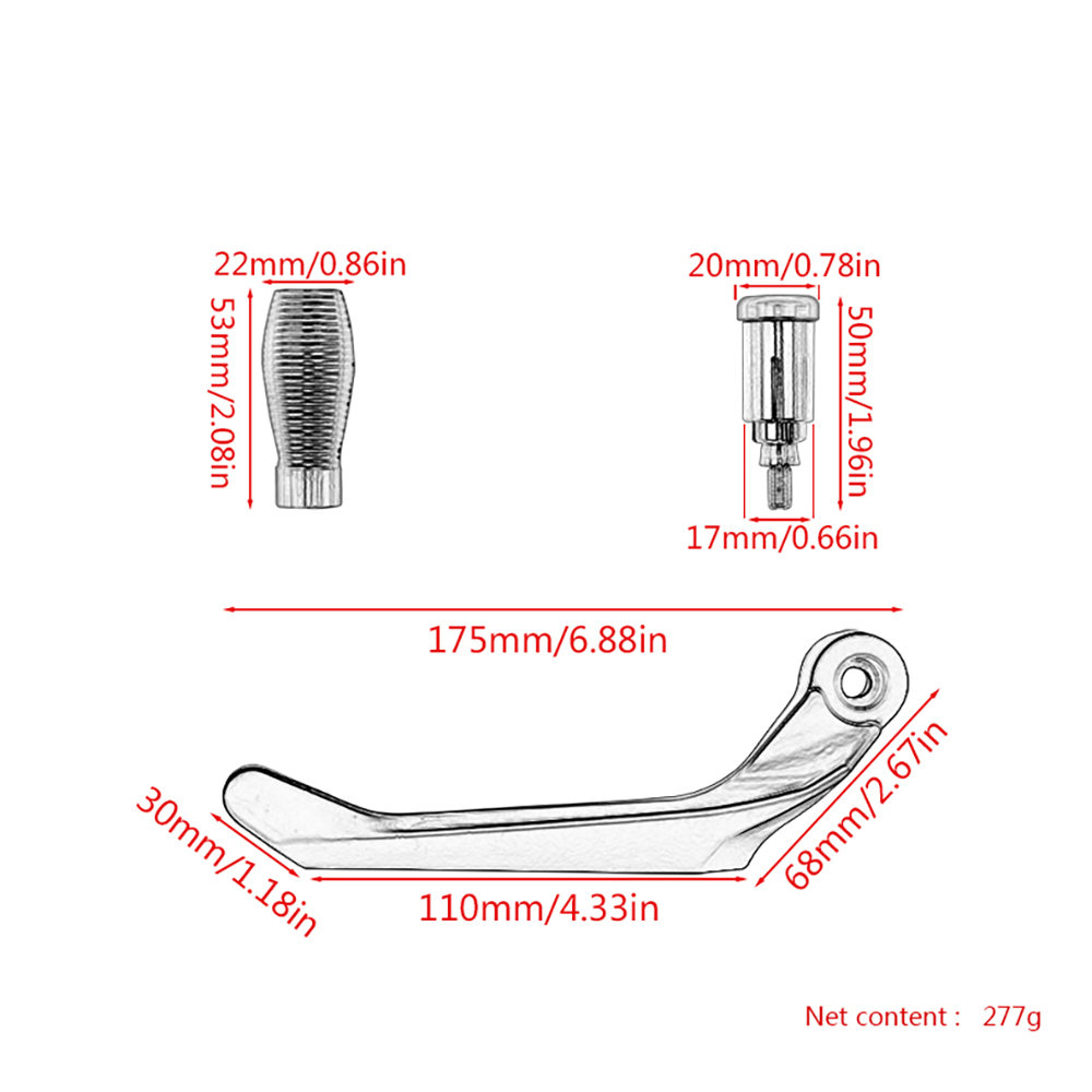 Universal Motorcycle CNC Alumi - Motorcycle Gear Icon recension och pris