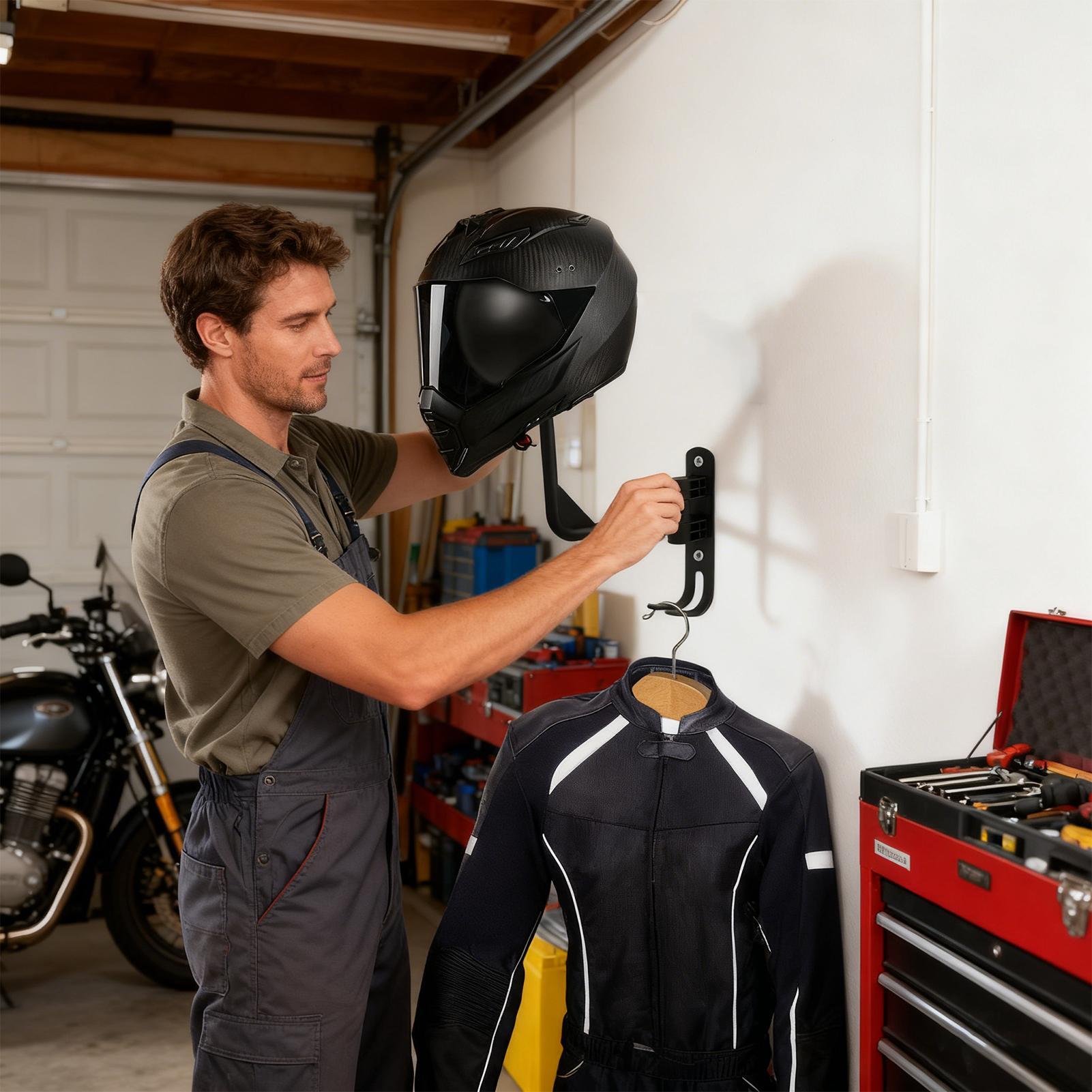 Motorcycle Helmet Holder Wall  - Motorcycle Gear Display Rack recension och pris
